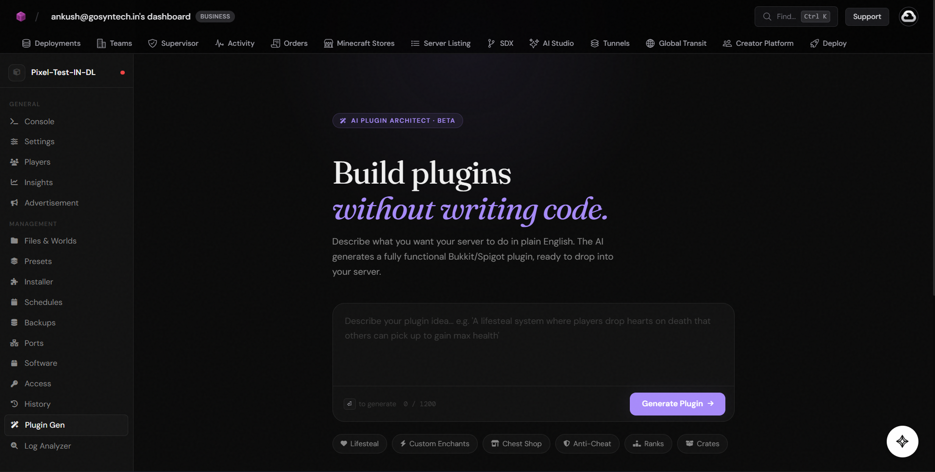 AI Plugin Generator
